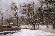 Camille Pissarro Belphegor Xi'an Snow oil painting artist